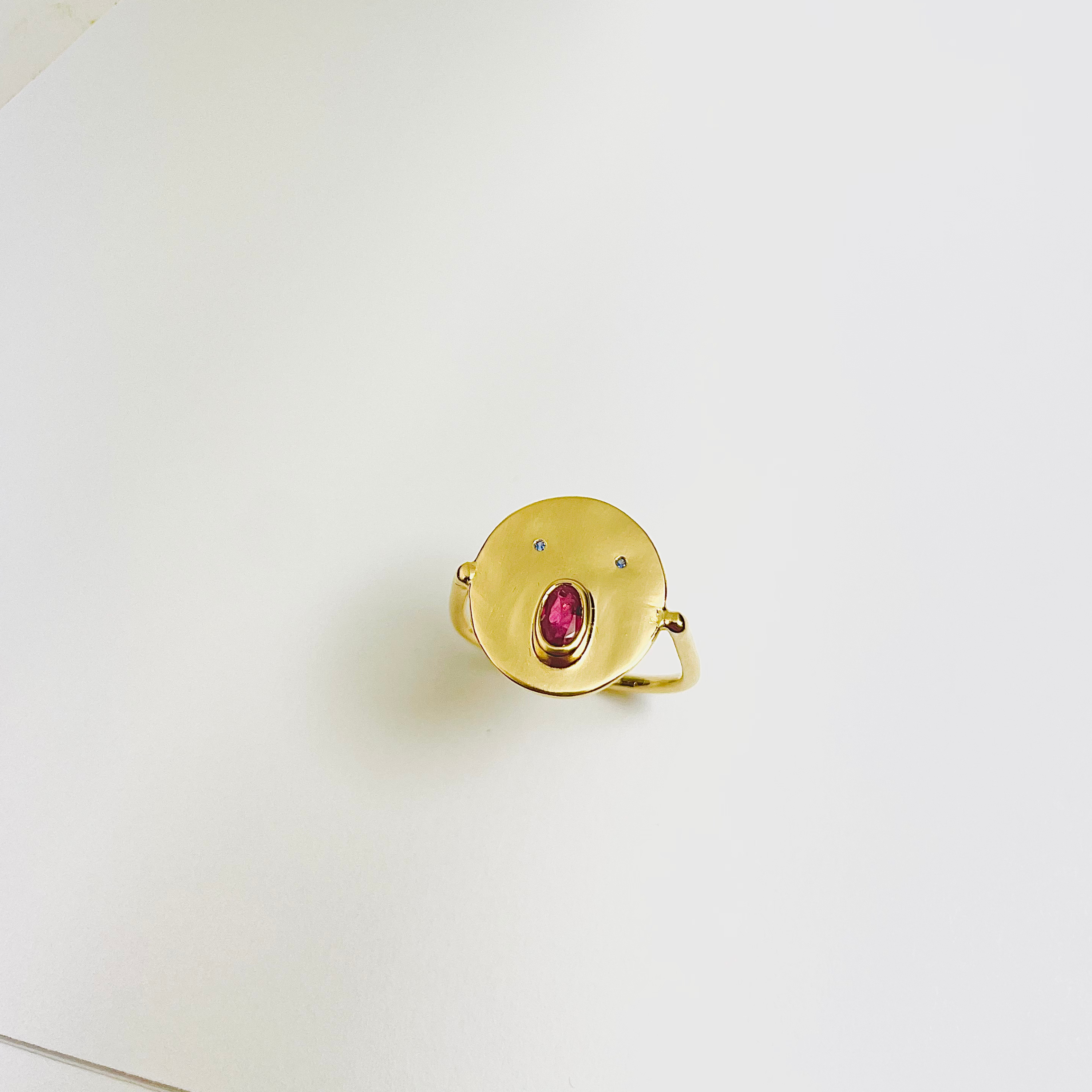 Bague Tronche Henri - Vermeil & Empierré