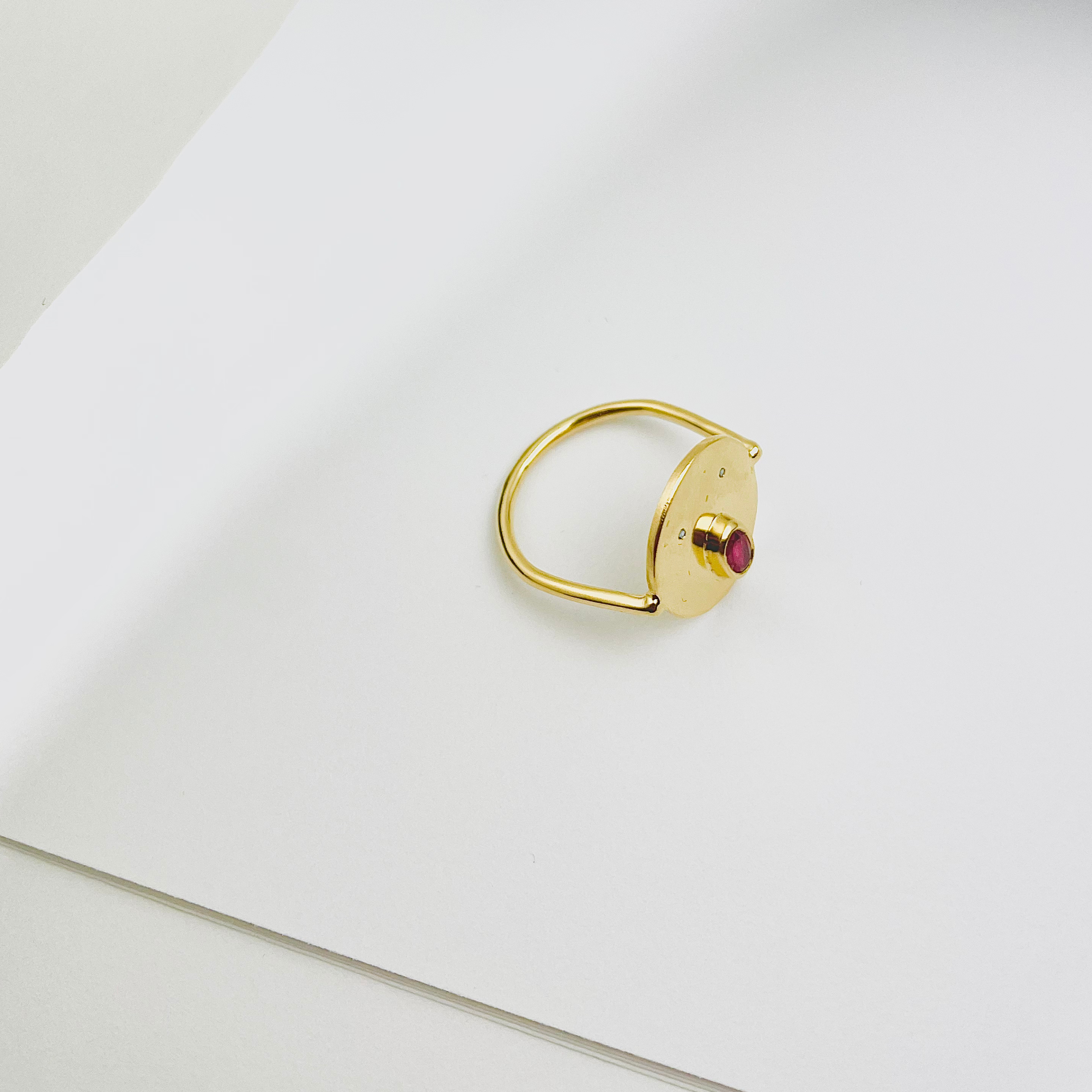 Bague Tronche Henri - Vermeil & Empierré