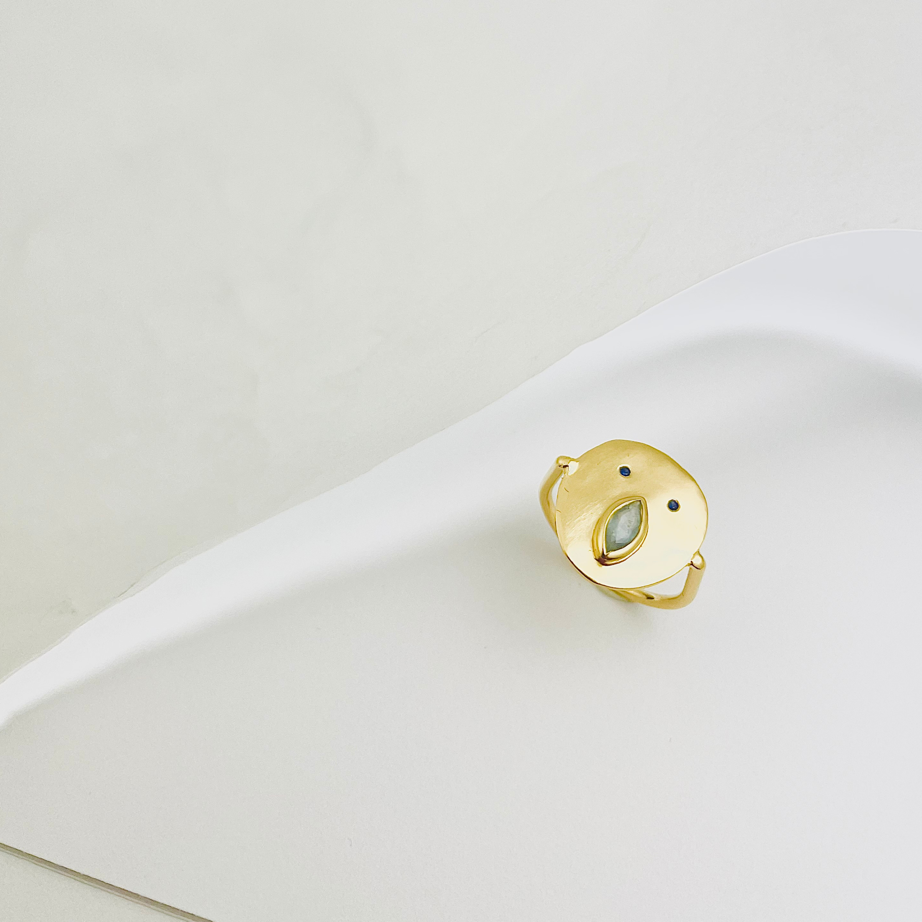 Bague Tronche Louise - Vermeil & Empierré