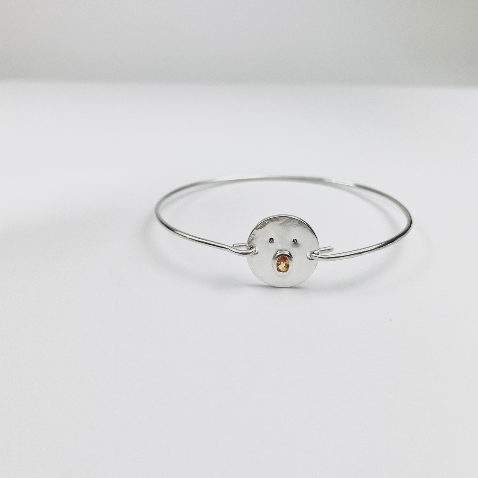 Jonc Henri - Argent/Vermeil & Empierré