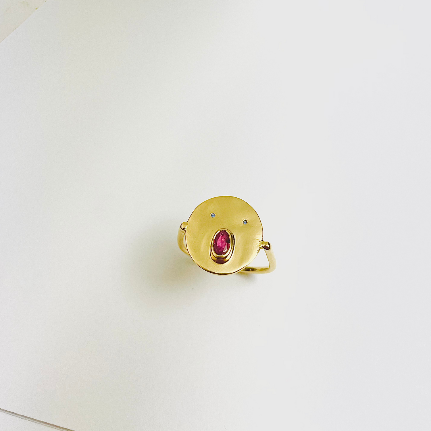 Bague Tronche Henri - Vermeil &amp; Empierré