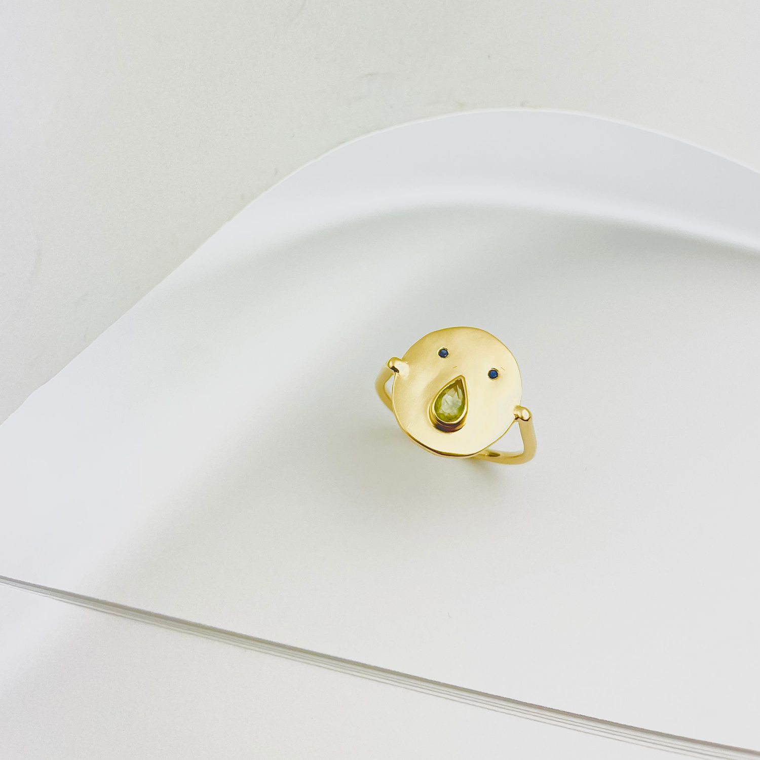 Bague Tronche Paula - Vermeil &amp; Empierré