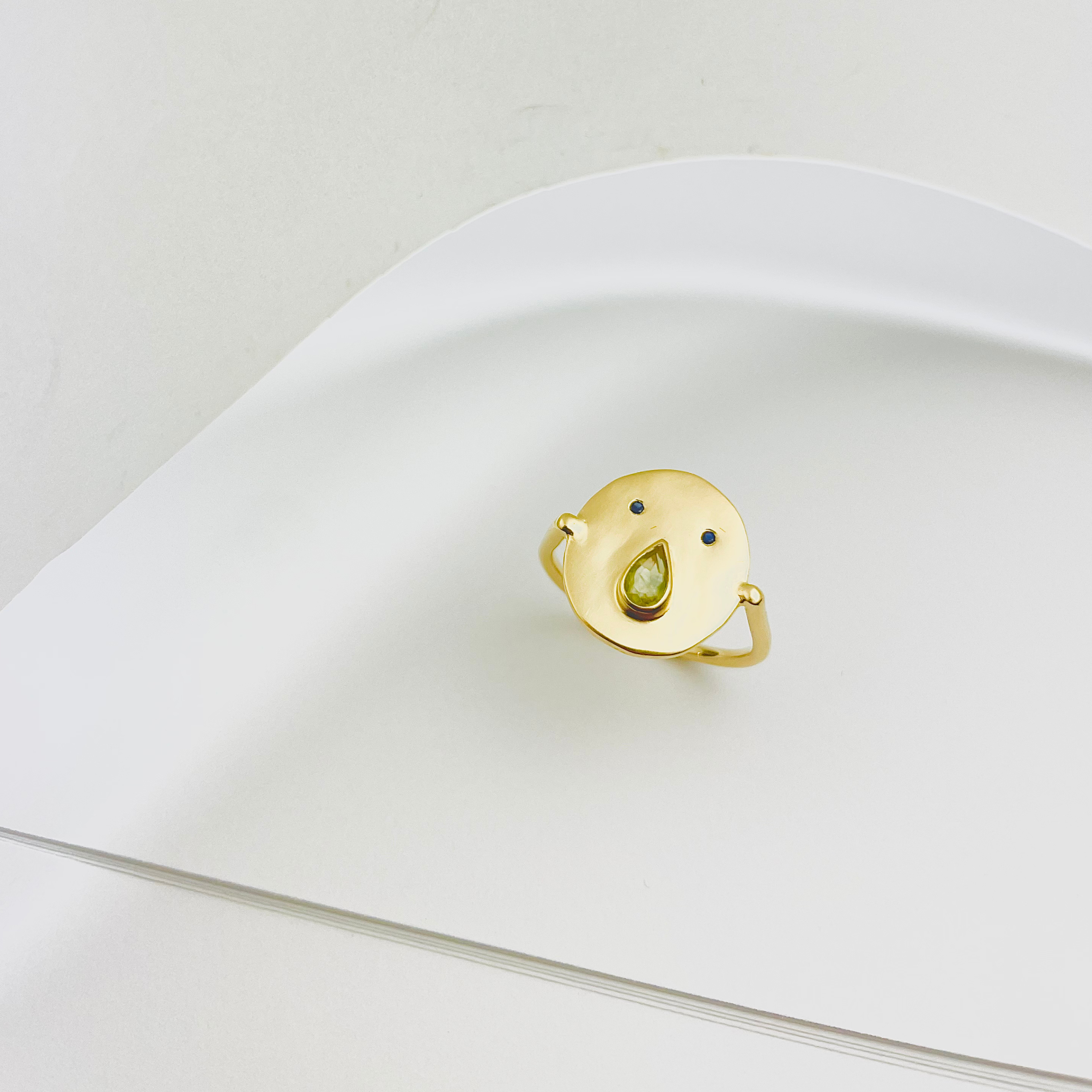 Bague Tronche Paula - Vermeil &amp; Empierré