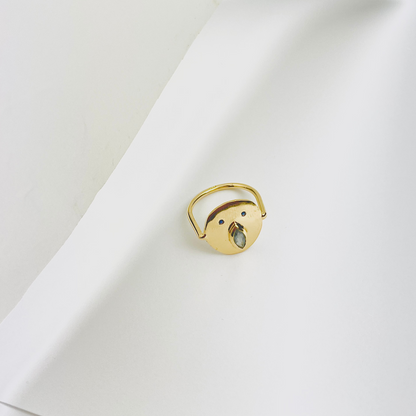 Bague Tronche Louise - Vermeil &amp; Empierré