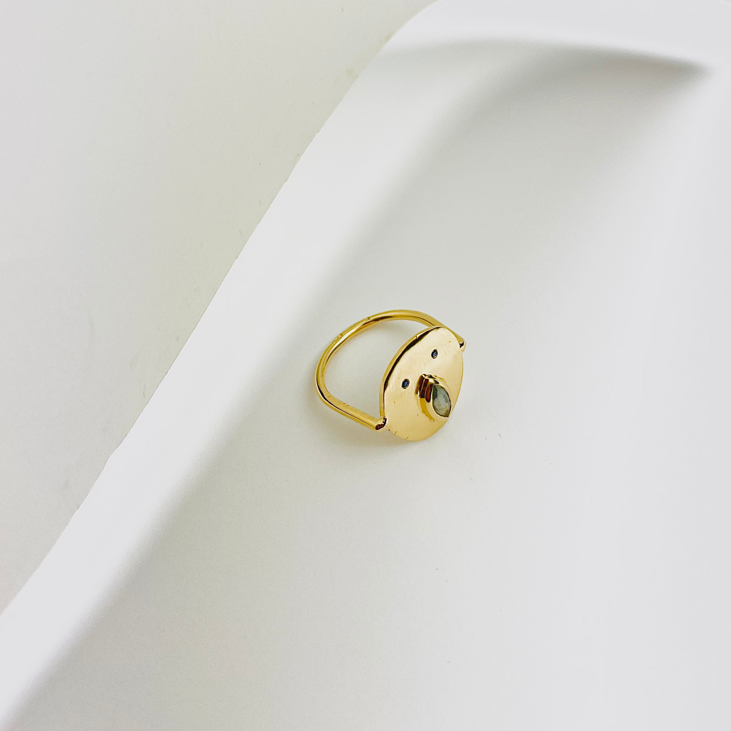 Bague Tronche Louise - Vermeil &amp; Empierré