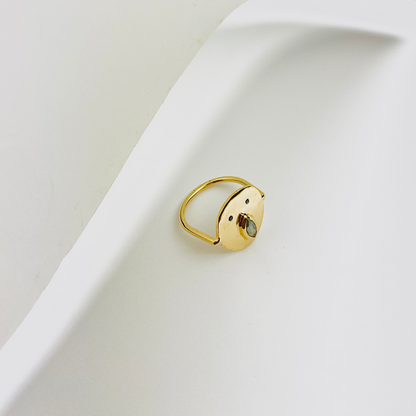 Bague Tronche Louise - Vermeil &amp; Empierré