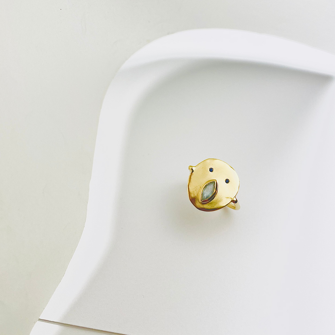 Bague Tronche Louise - Vermeil &amp; Empierré