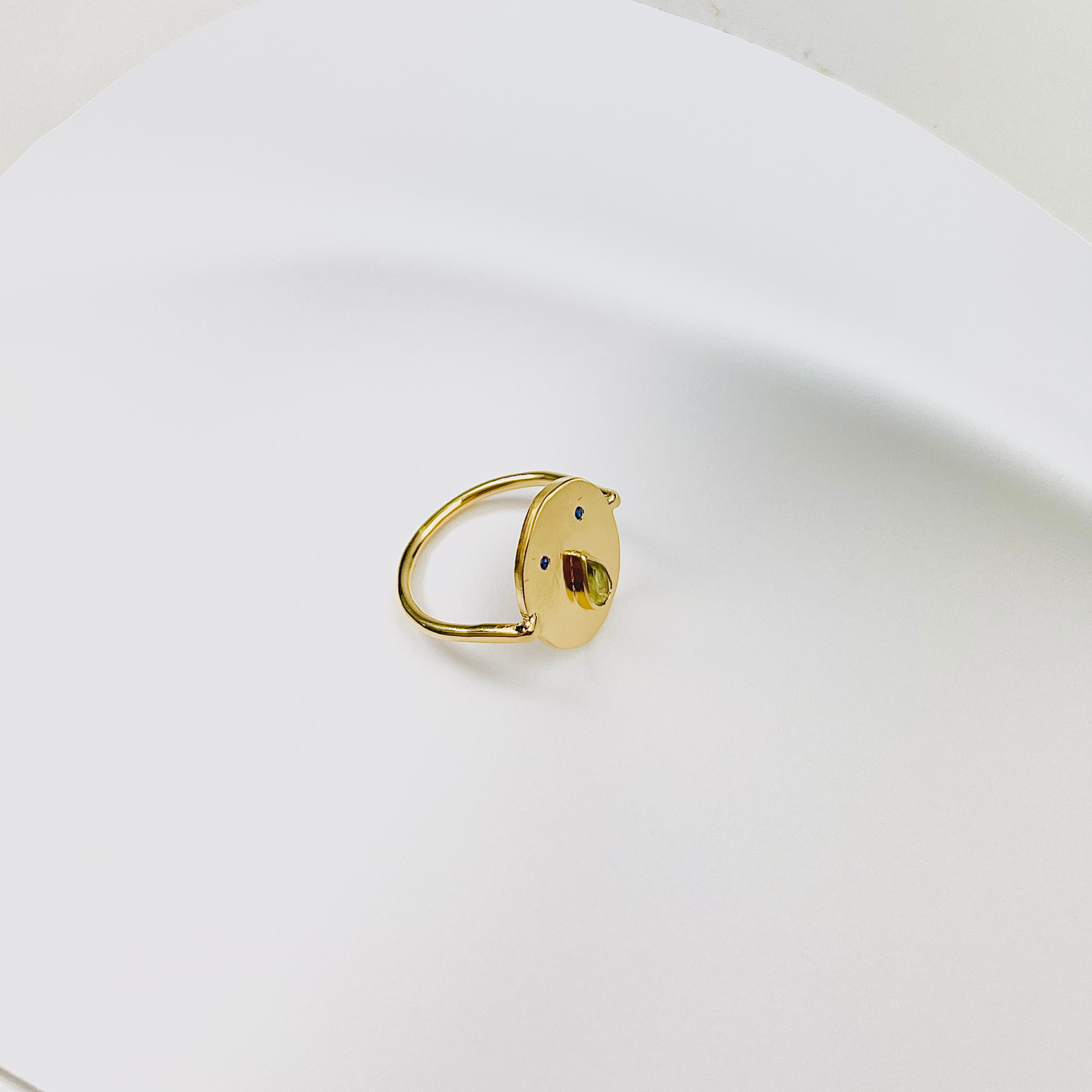 Bague Tronche Paula - Vermeil &amp; Empierré