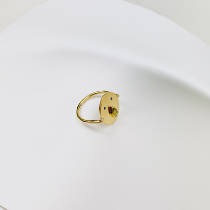 Bague Tronche Paula - Vermeil &amp; Empierré