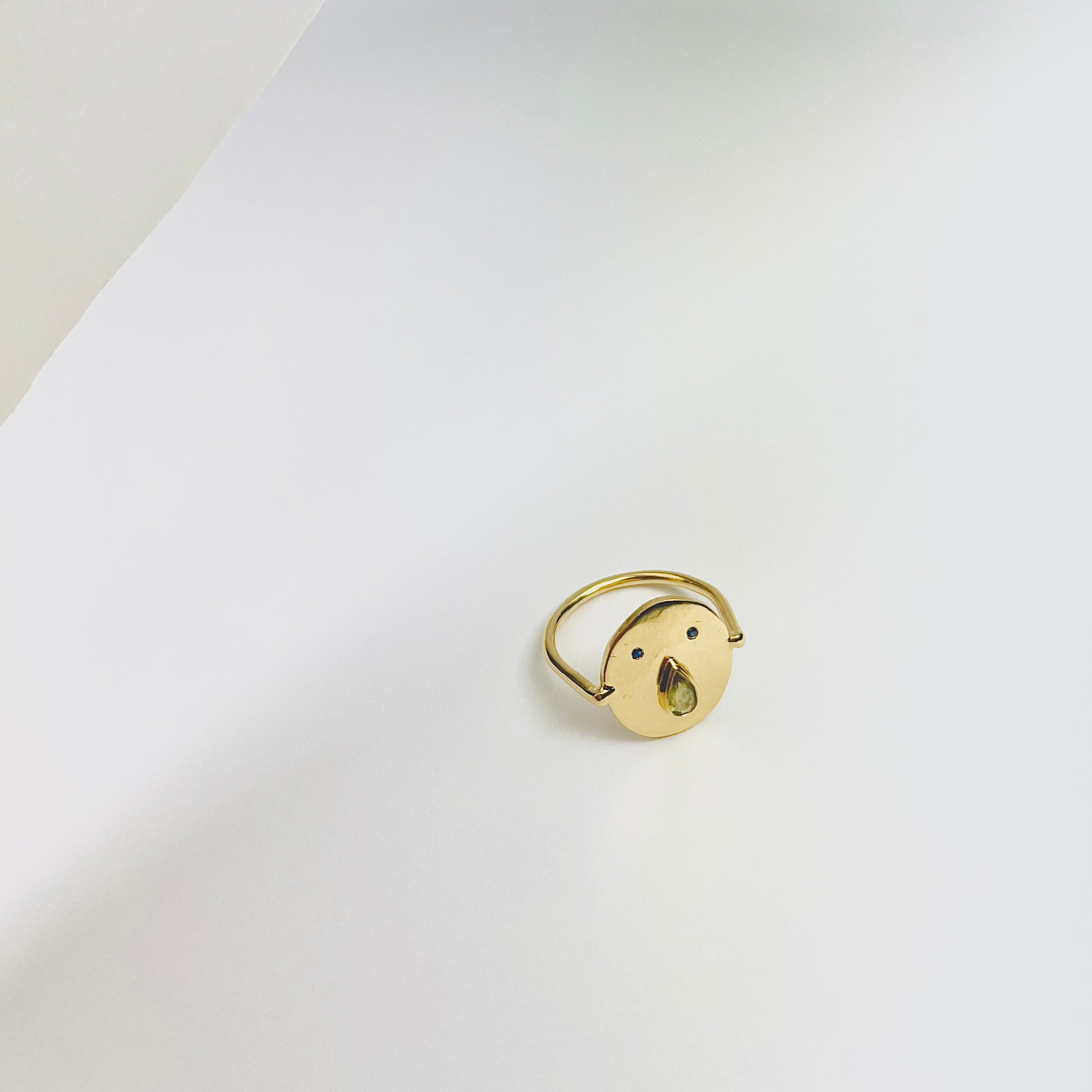 Bague Tronche Paula - Vermeil &amp; Empierré