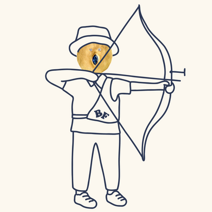 Médaille Louise Diamants et Saphir - Or 750/1000