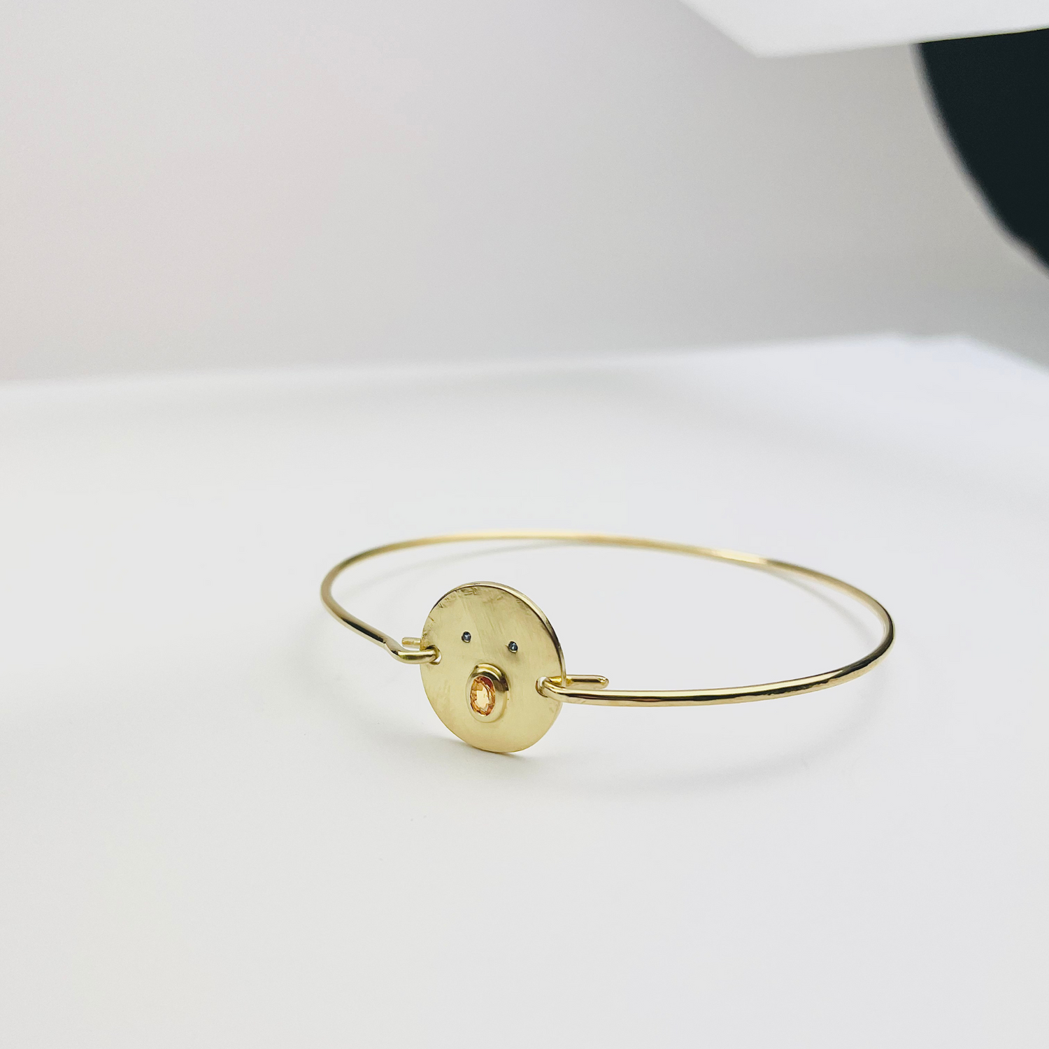 Jonc Henri - Argent/Vermeil &amp; Empierré