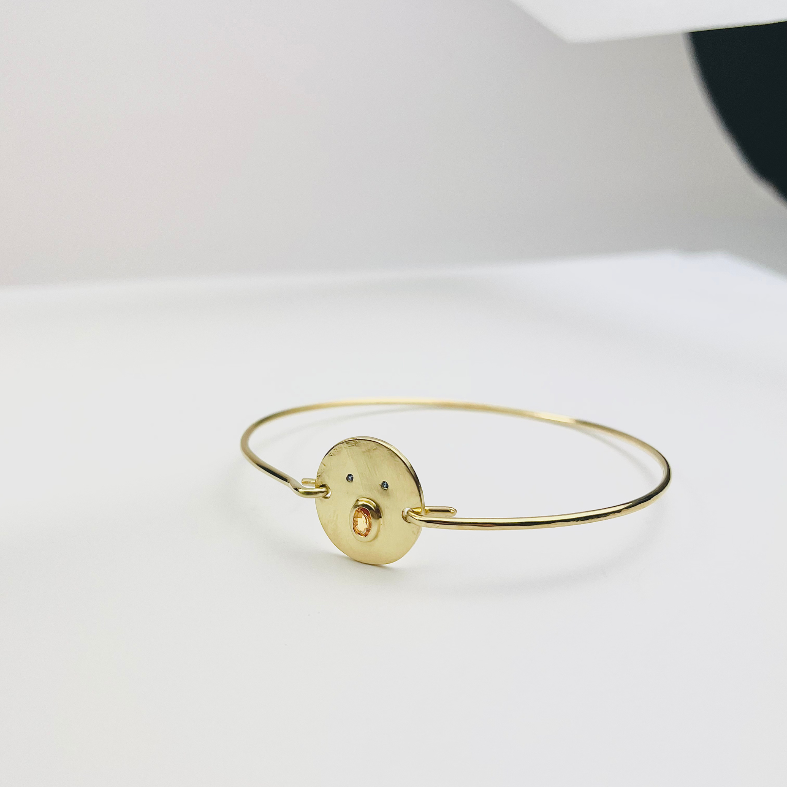 Jonc Henri - Argent/Vermeil &amp; Empierré