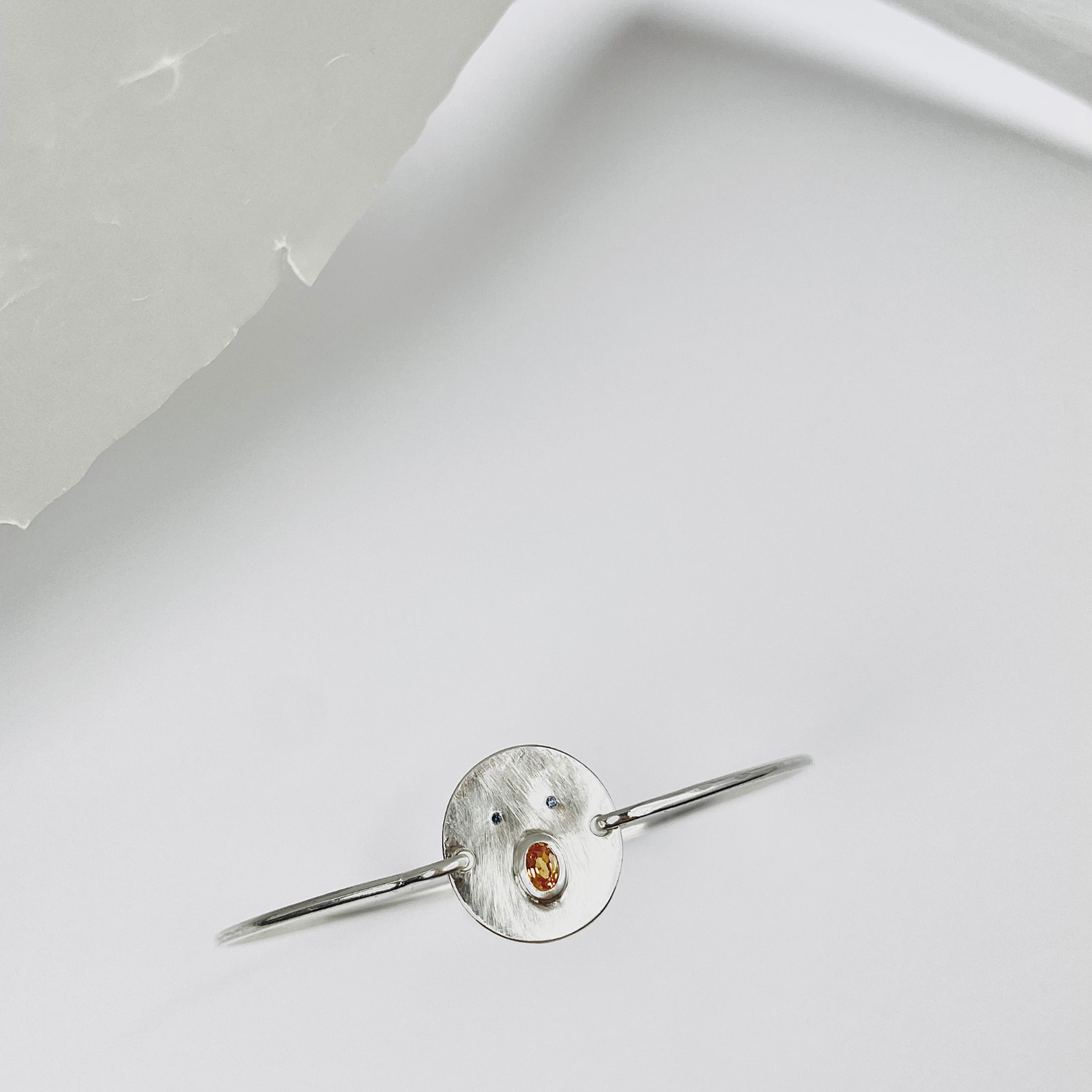 Jonc Henri - Argent/Vermeil &amp; Empierré