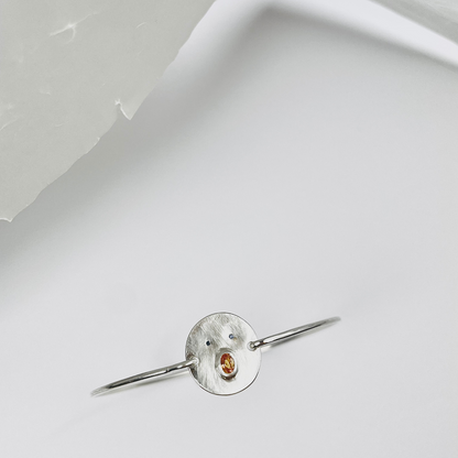 Jonc Henri - Argent/Vermeil &amp; Empierré