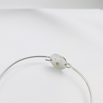 Jonc Henri - Argent/Vermeil &amp; Empierré