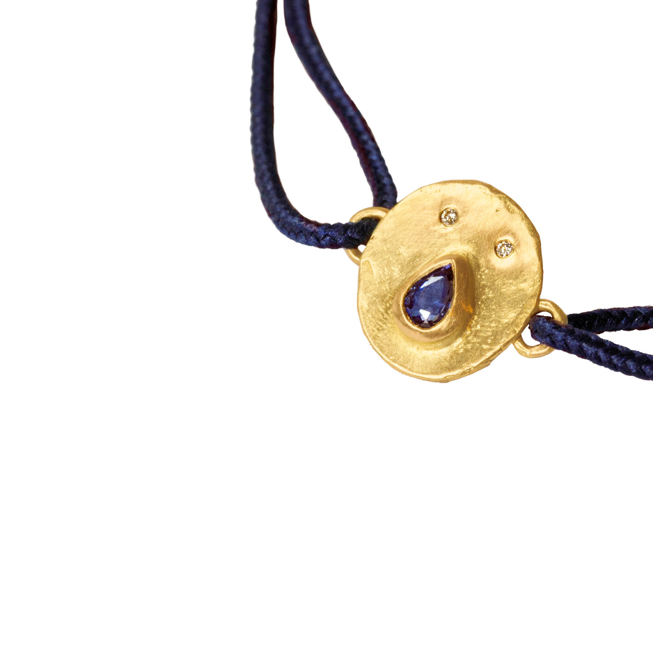 Mini Médaille Cordon Paula - Or 750/1000