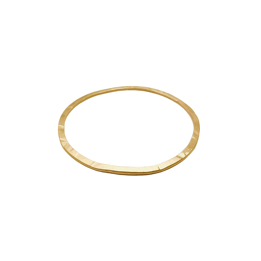 Bracelet Plat Martelé